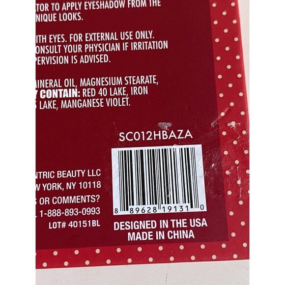 Taste Beauty STRAWBERRY SHORTCAKE EYESHADOW PALETTE 12 Colors With Mirror NEW - Picture 12 of 14